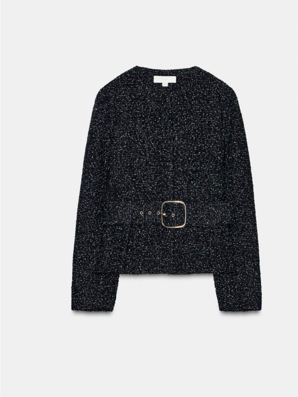 Zara Textured Belted Women's Blazer